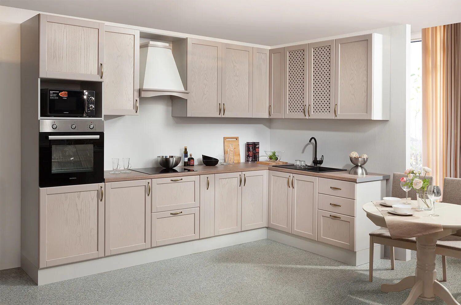 Кухонная мебель боровичи каталог фото и цены Кухня Массив Лайн 3300х1900, Боровичи мебель