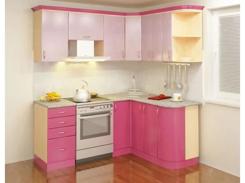 Кухонная мебель для маленькой кухни фото Кухонный гарнитур угловой 5 / Мебельная фабрика "ВиТа-мебель", г. Кузнецк