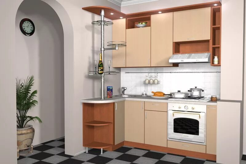 Кухонная мебель для маленькой кухни фото Кухни Малогабаритные - Страница 2