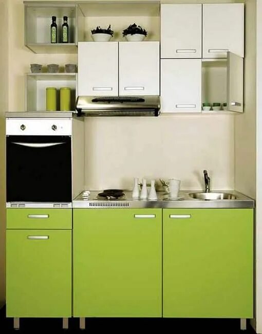 Кухонная мебель для маленькой кухни фото Small Kitchens and Space Saving Ideas to Create Ergonomic Modern Kitchen Design 