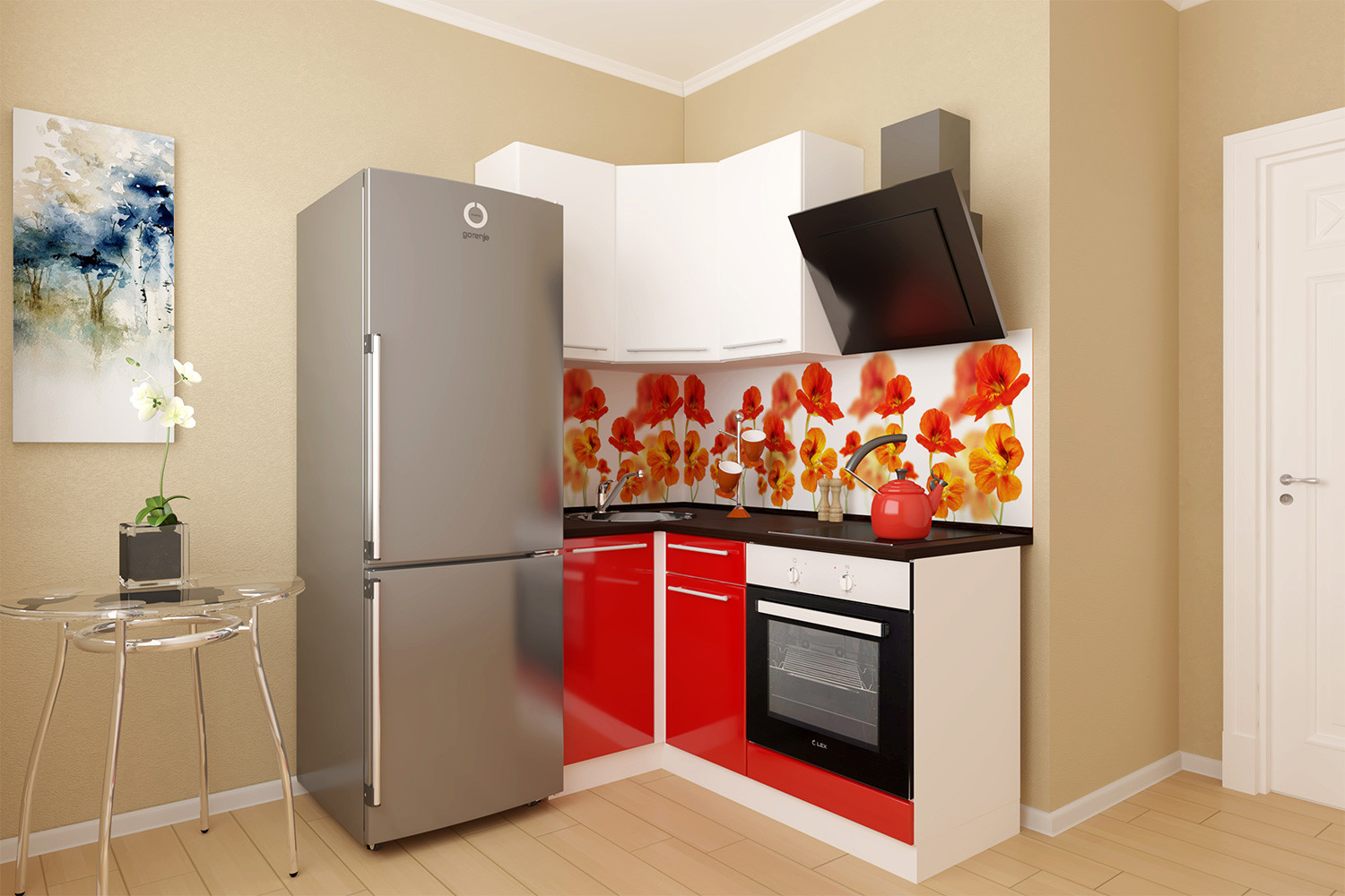 Кухонная мебель фото малогабаритная Кухонный гарнитур маленький дизайн