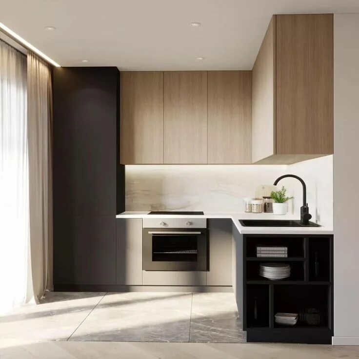 Кухонная мебель фото малогабаритная Cabin Sides Design cucine, Arredamento moderno cucina, Idee per la cucina