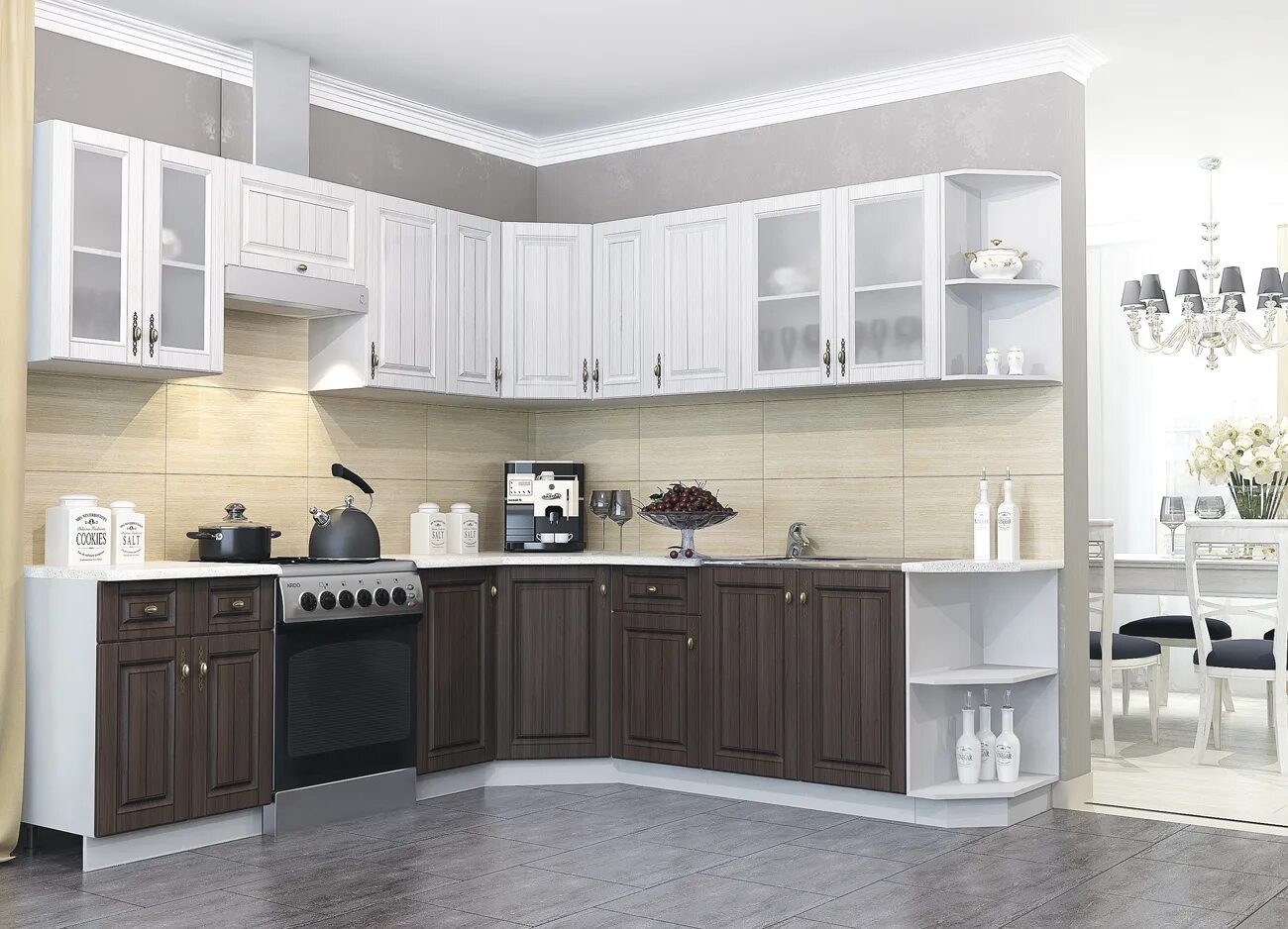 Кухонная мебель фото цена москва Купить Кухню Империя 4200 мм в Калуге - Мебель доступная каждому