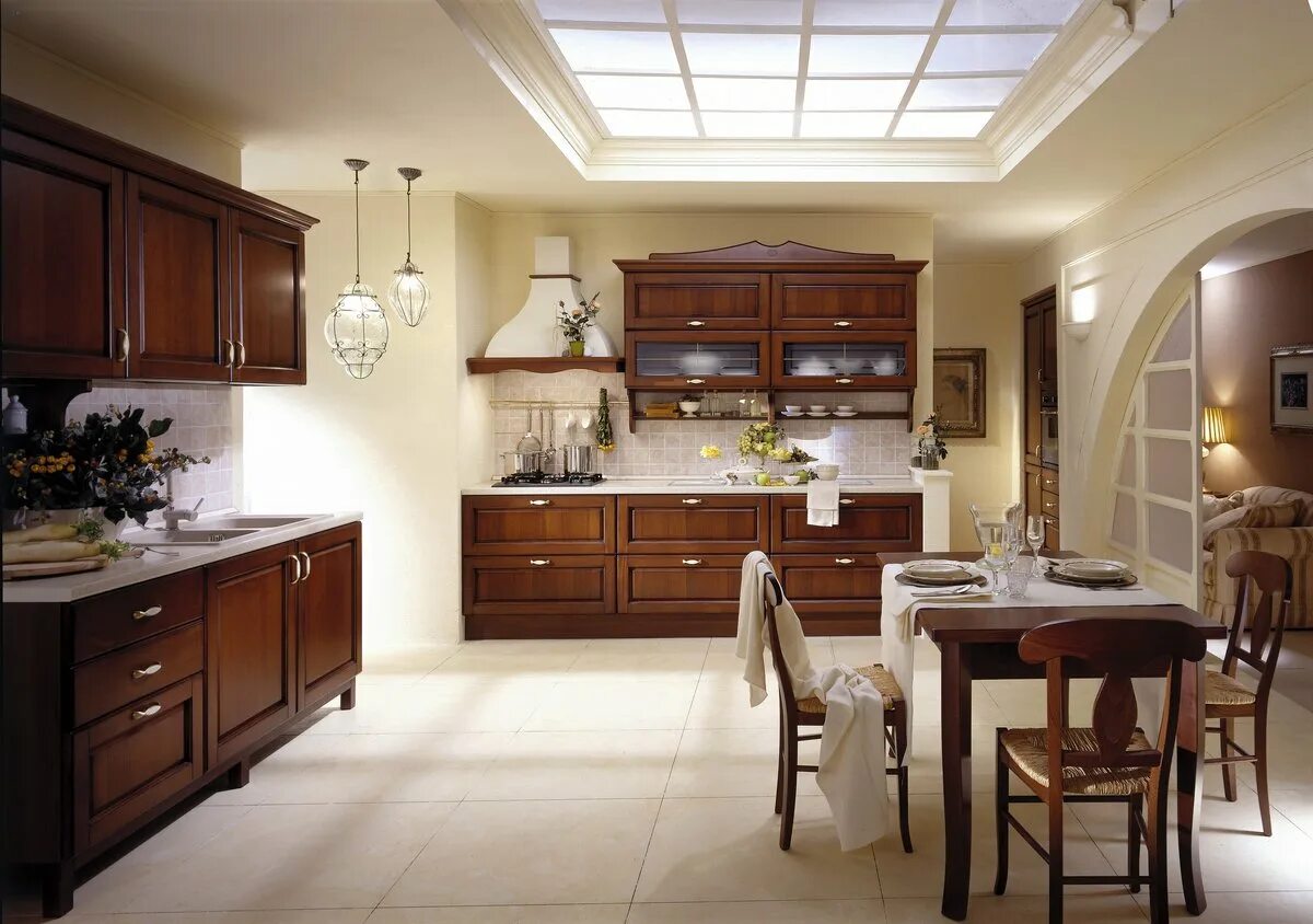 Кухонная мебель интерьеры Модель "Кухня Golea" итальянской кухни Aran