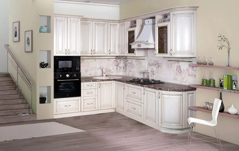 Кухонная мебель каталог фото цены Кухня Флоренция столешница королевский опал темный 38 мм