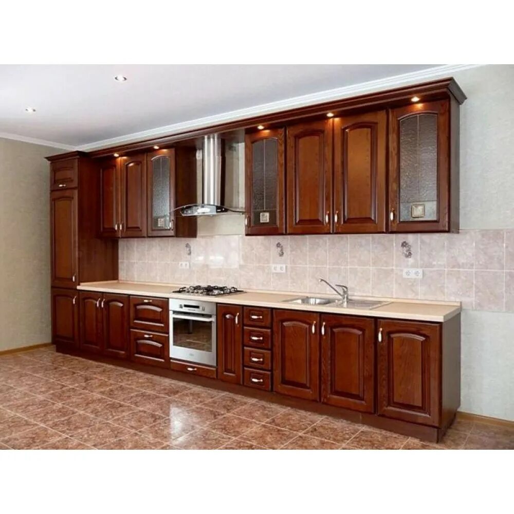 Кухонная мебель кухни фото цены Кухня из массива "Массив 4" купить в Svp-mebel.ru Цена 30000 рублей Доставка по 