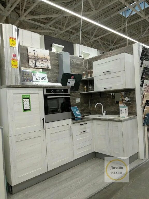 Кухонная мебель леруа мерлен фото Светлая кухня в Леруа за 50 тысяч: красиво в магазине, а как в интерьере? СЕКРЕТ