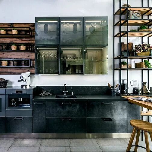 Кухонная мебель лофт фото Дизайнерская Кухня Industrial в современном стиле от Giulia Novars Cocina vintag