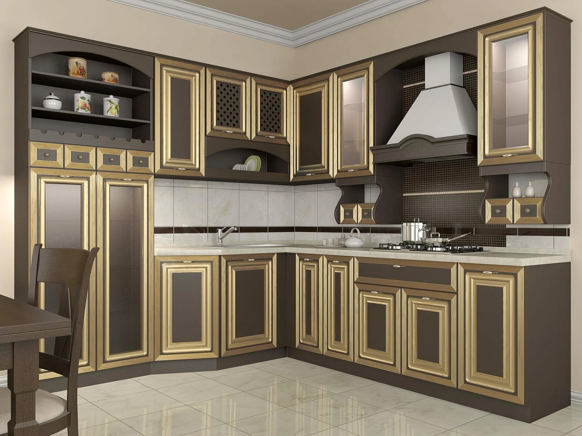 Кухонная мебель махачкала фото Кухонный гарнитур Арканзас купить по цене 246 370 руб. с профессиональной сборко