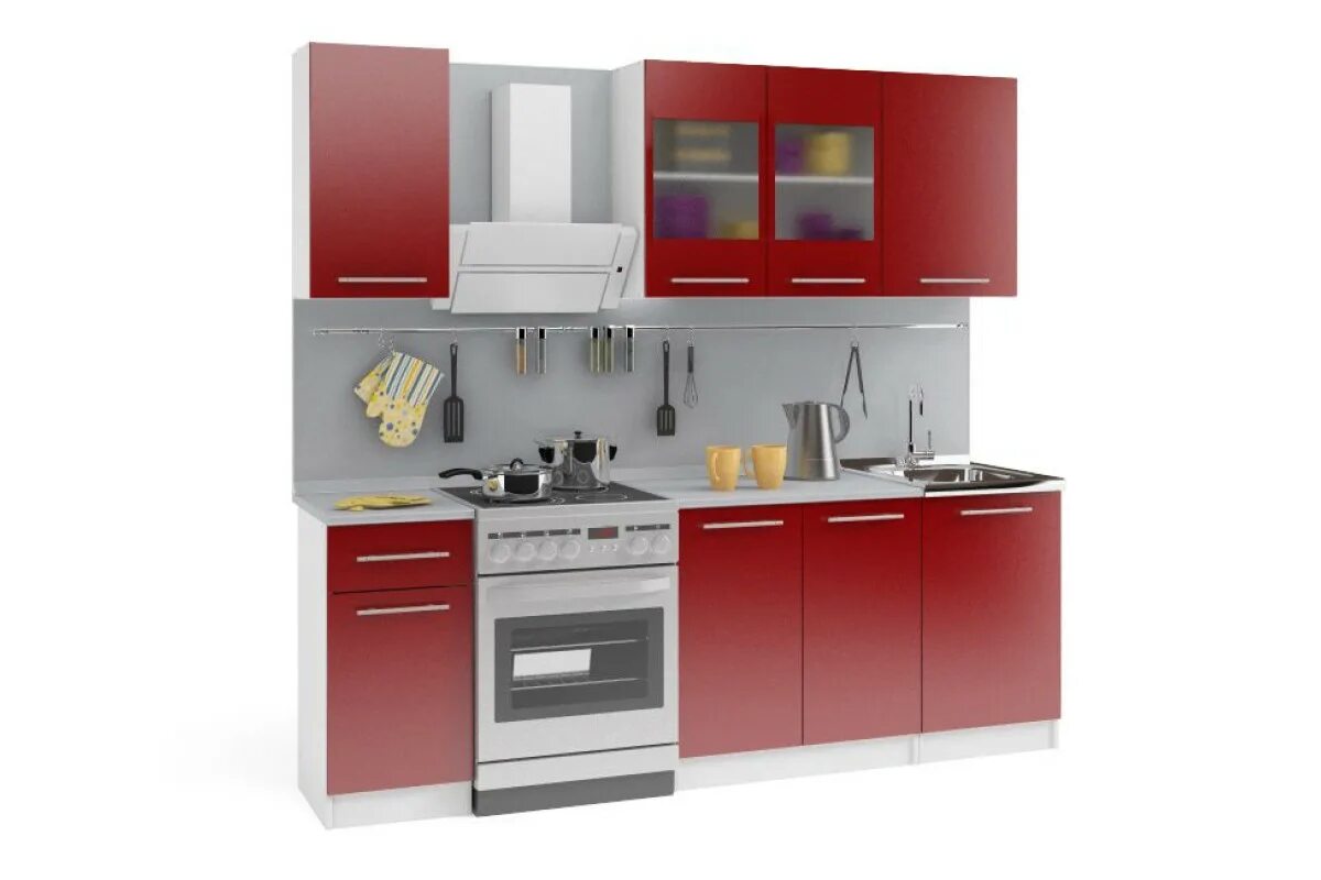 Кухонная мебель столплит каталог фото и цены Кухня Элен Бордо купить в Москве недорого от производителя - mebel-up.ru