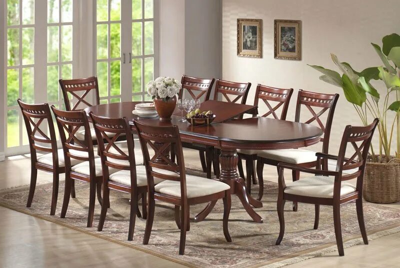 Кухонная мебель столы стулья фото цены Стол Анжелика 2м + стулья Ева - купить большой стол и стулья Киев. Столы и стуль