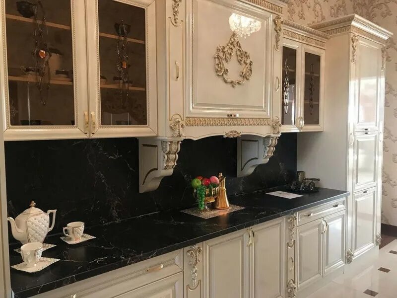 Кухонная мебель в грозном фото Купить Кухня Флавия беж 5100 KUHNI1850 Изготовление мебели. Мебель каталог товар