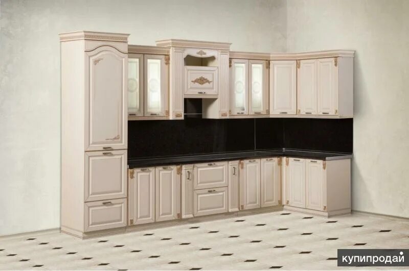 Кухонная мебель в нальчике фото и цены Кухонный гарнитур Арнелла угловой размер 385х145полностью в Москве