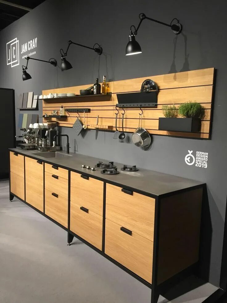 Кухонная мебель в стиле лофт Serbaguna, 25 Rak Besi Holo Ini Modelnya Keren dan Minimalis Industrielles küche