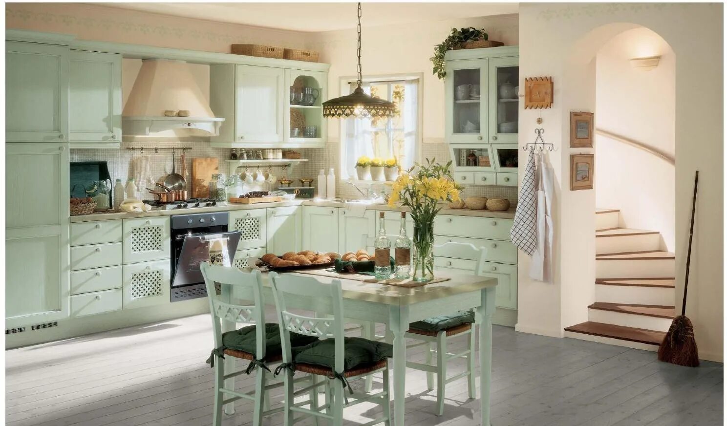 Кухонная мебель в стиле прованс фото Кухня Кристиан, Арт. KR-0791: цена, описание - Интернет-магазин "Кухнотека"