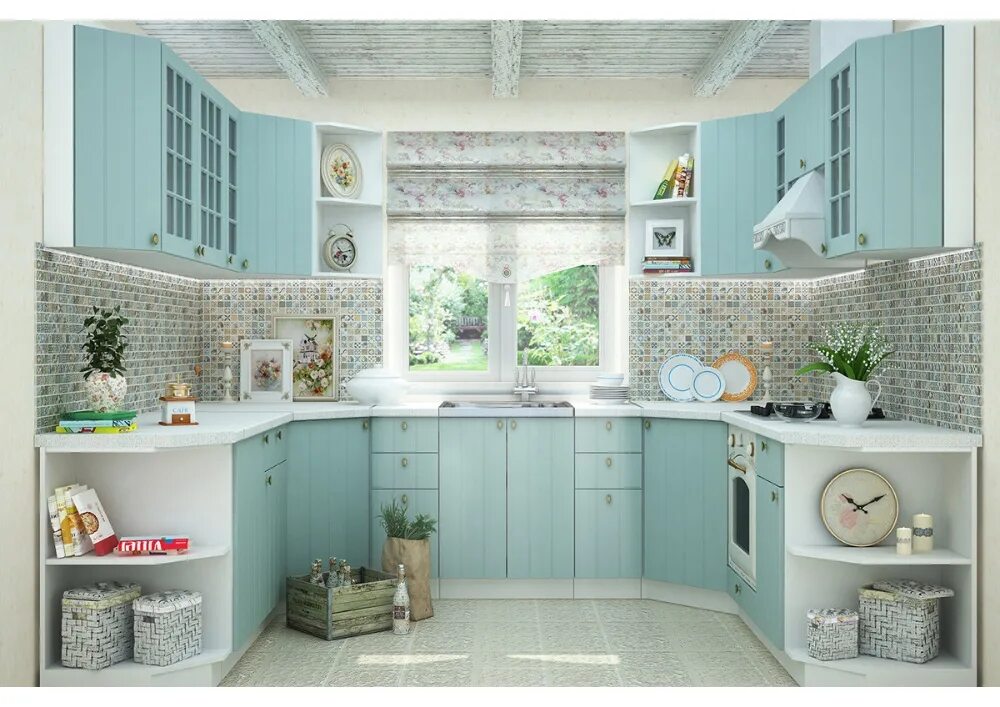 Кухонная мебель в стиле прованс фото Кухня модульная Прованс 2 купить в Краснодаре Мебель 2x2