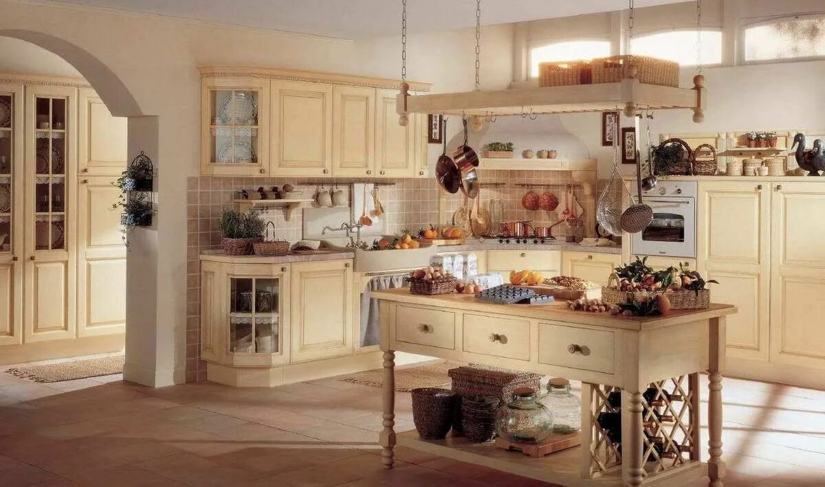 Кухонная мебель в стиле прованс фото Wonderful kitchen flooring ideas - My cozy home