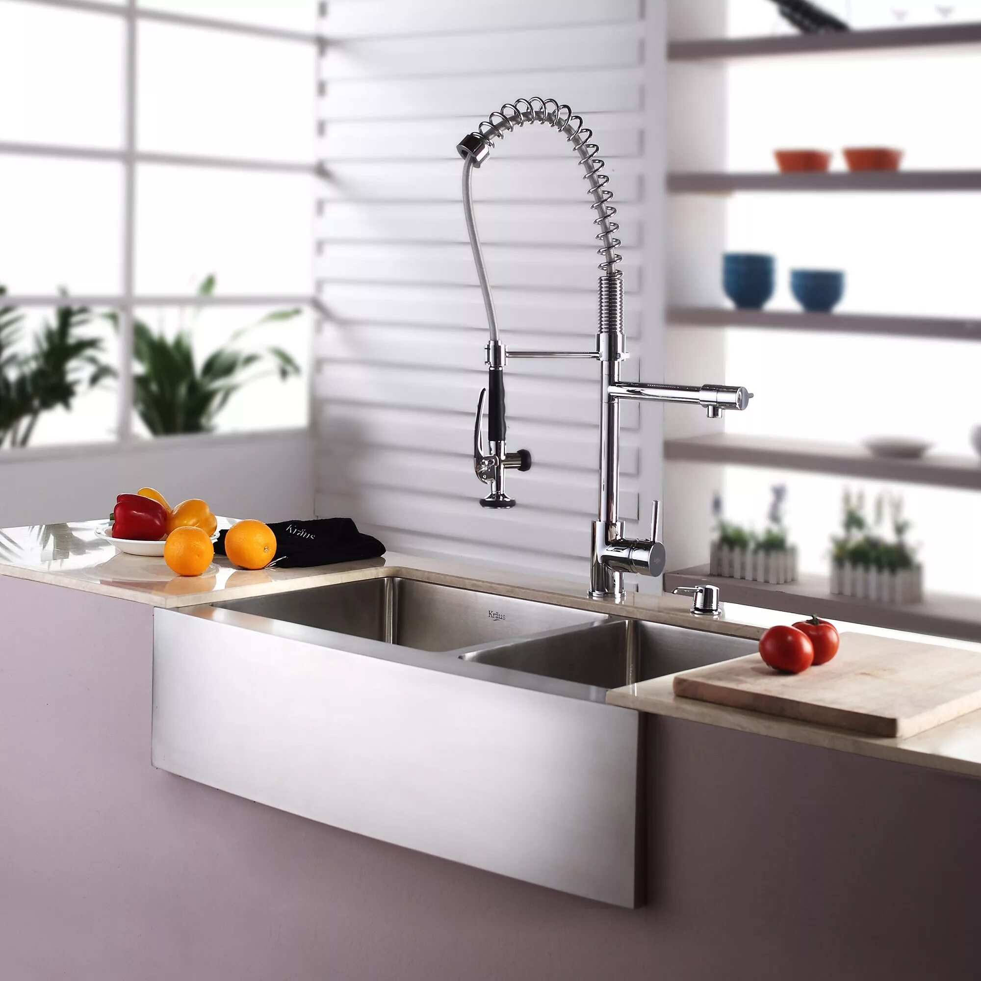 Кухонная мойка в интерьере кухни Установка кухонной мойки Набережные челны +7-922-335-2000 Гарантия 1 год