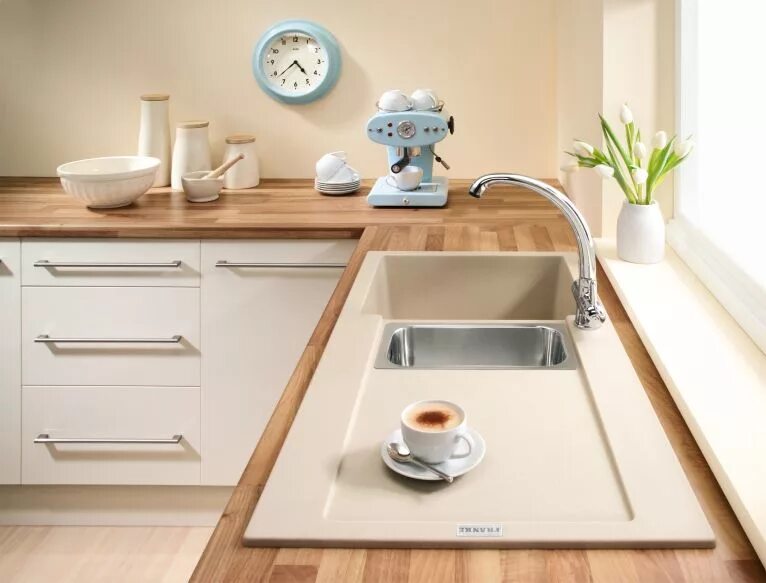 Кухонная мойка в интерьере кухни Мойка Franke MRG 651 бежевый в Тюмени купите в официальном представительстве Hau