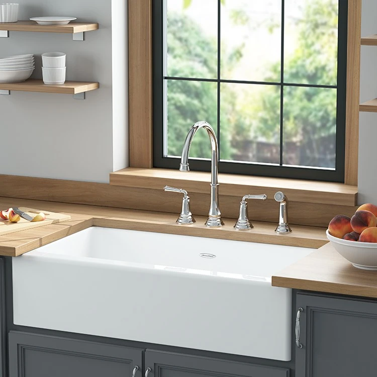 Кухонная мойка в интерьере кухни Delancey 36 Farmhouse sink kitchen, Apron sink kitchen, Cast iron farmhouse sink