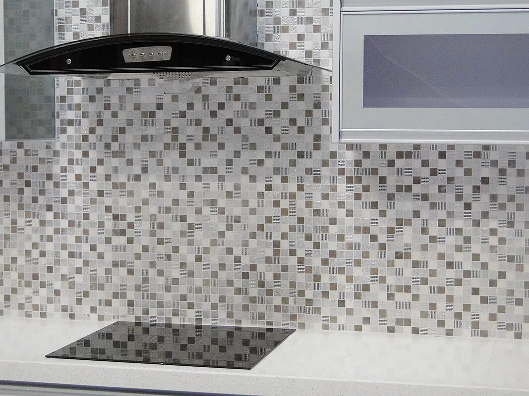 Кухонная мозаика фото CPR-2301 (DSA-2301) мозаика Мрамор+Агломерат 23х23 298х298 мозаика Natural, Кита