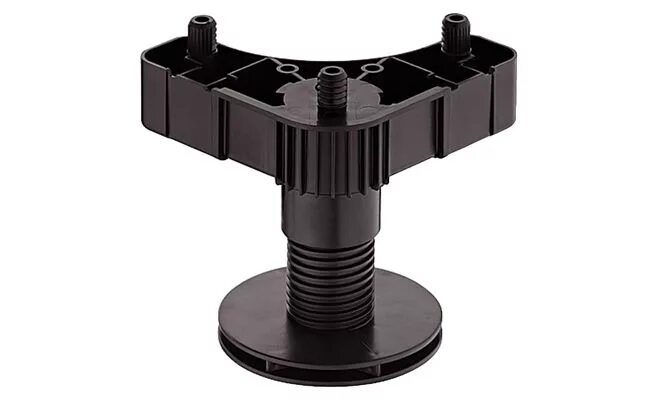 Кухонная ножка фото Ножка кухонной базы. Пластиковый треугольник.D 60 мм Мебельная и строительная фу