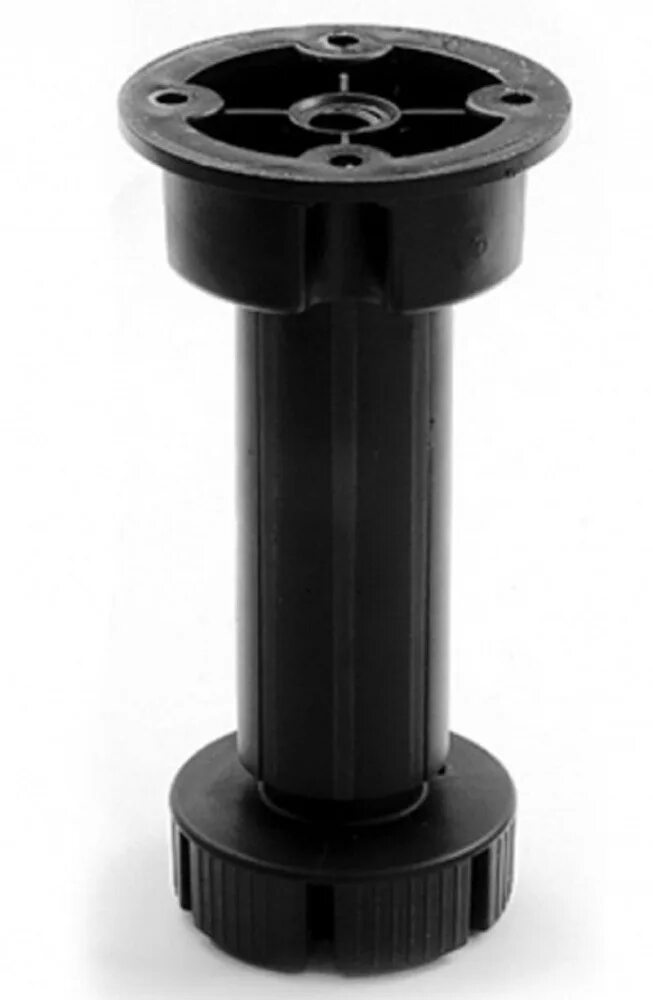 Кухонная ножка фото Ножка цокольная Tech-Krep Н100 (95-125)мм черная комплектация 2 штуки с клипсой 