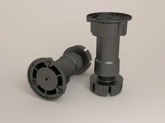 Кухонная ножка фото Ножка разборная усиленная 100 мм. черная