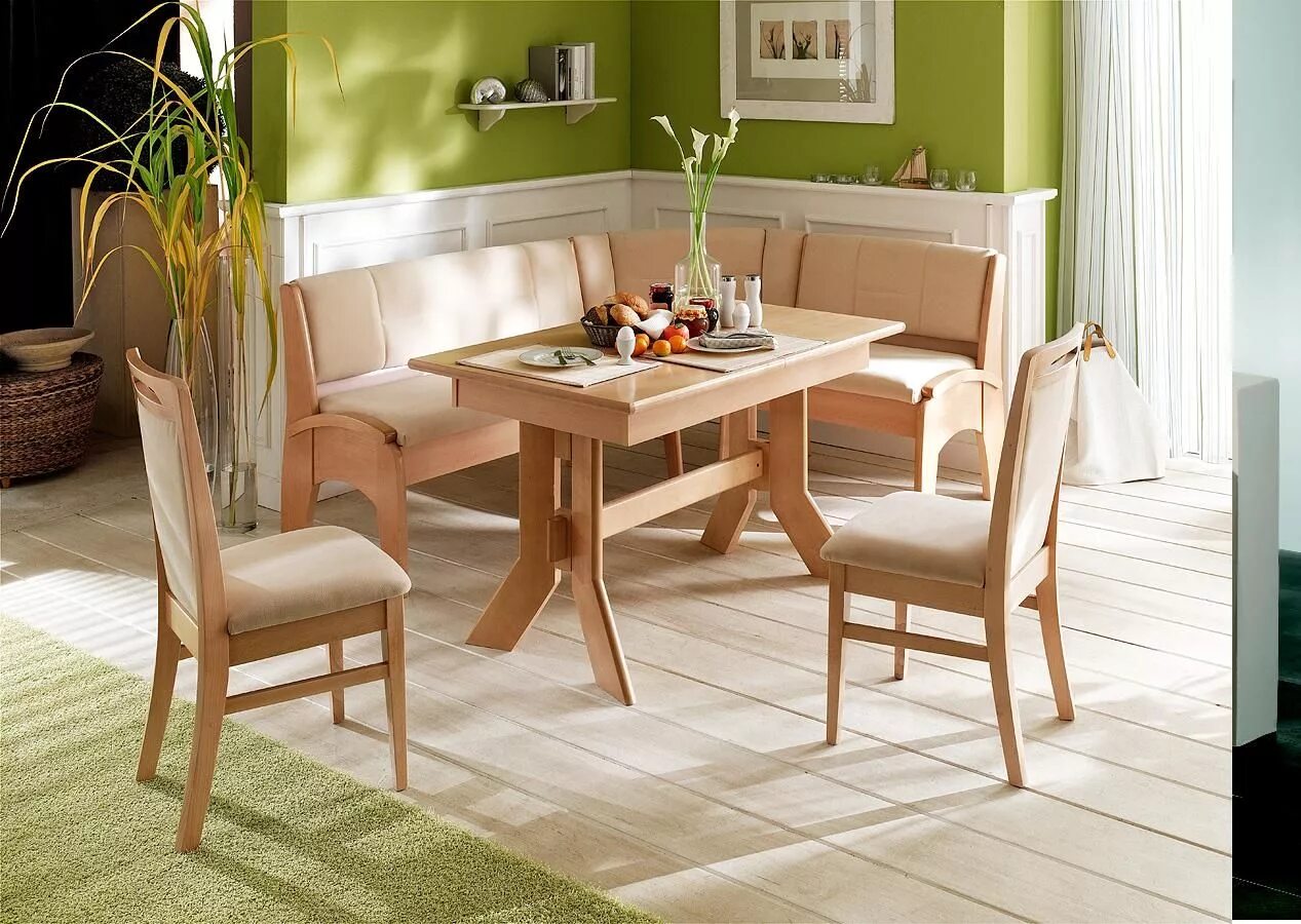 Кухонная обеденная зона фото Image detail for -Modern Corner Bench Kitchen Nook Booth Dining Set Auctions - B