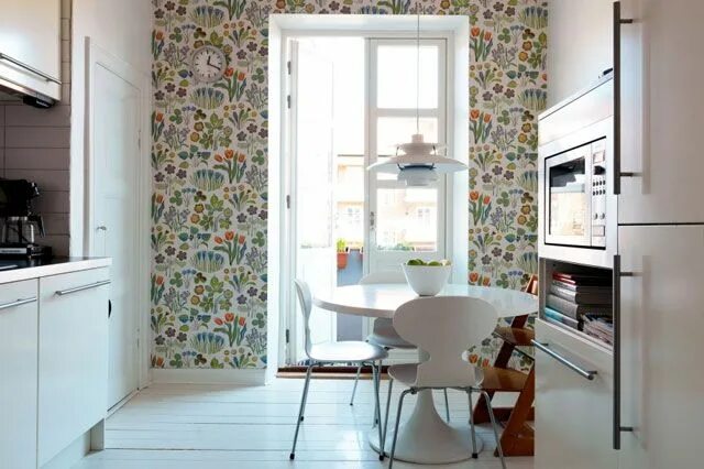 Кухонная обои фото Виниловые обои для кухни - 10 фото идей För hemmet, Home fashion, Vita kök