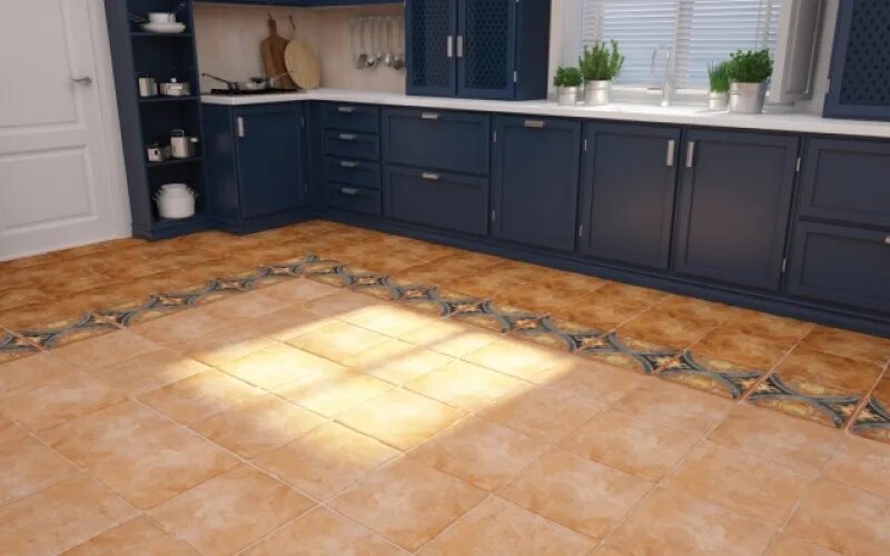 Кухонная плитка на пол фото Напольный керамогранит бежевый (C-CB4P012D) Cotto Cersanit 32.6x32.6 Напольный к