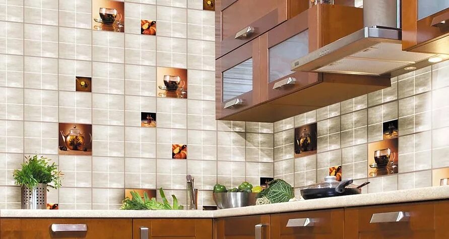 Кухонная плитка на стены фото Керамическая плитка Акварель от Нефрит-керамика купить в интернет-магазине mkpli