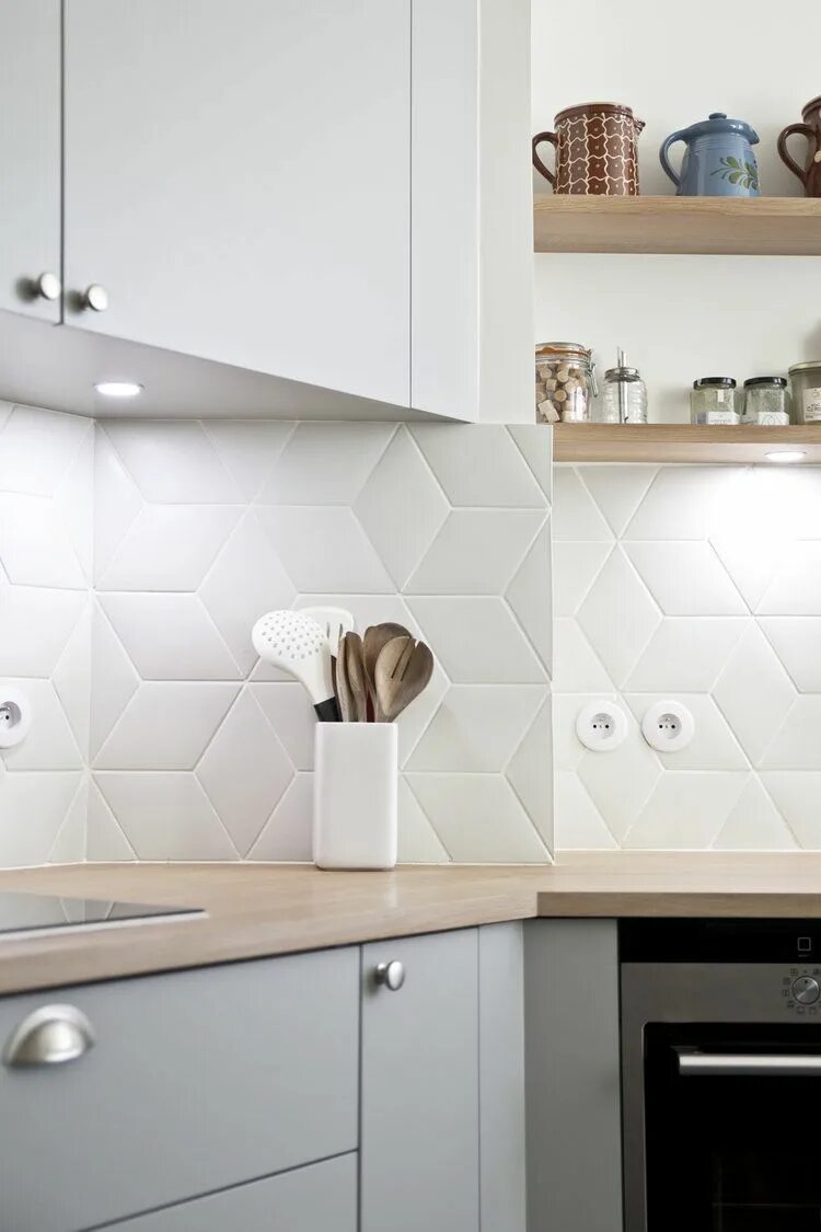 Кухонная плитка в интерьере Плитка для стен в кухне, Макеты кухни, Интерьер кухни