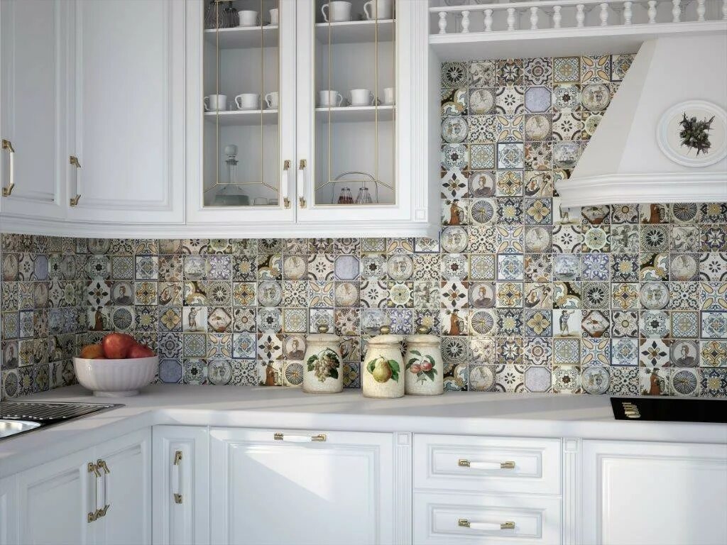 Кухонная плитка в интерьере Керамическая плитка Monopole (Испания) ANTIQUE - купить в Екатеринбурге