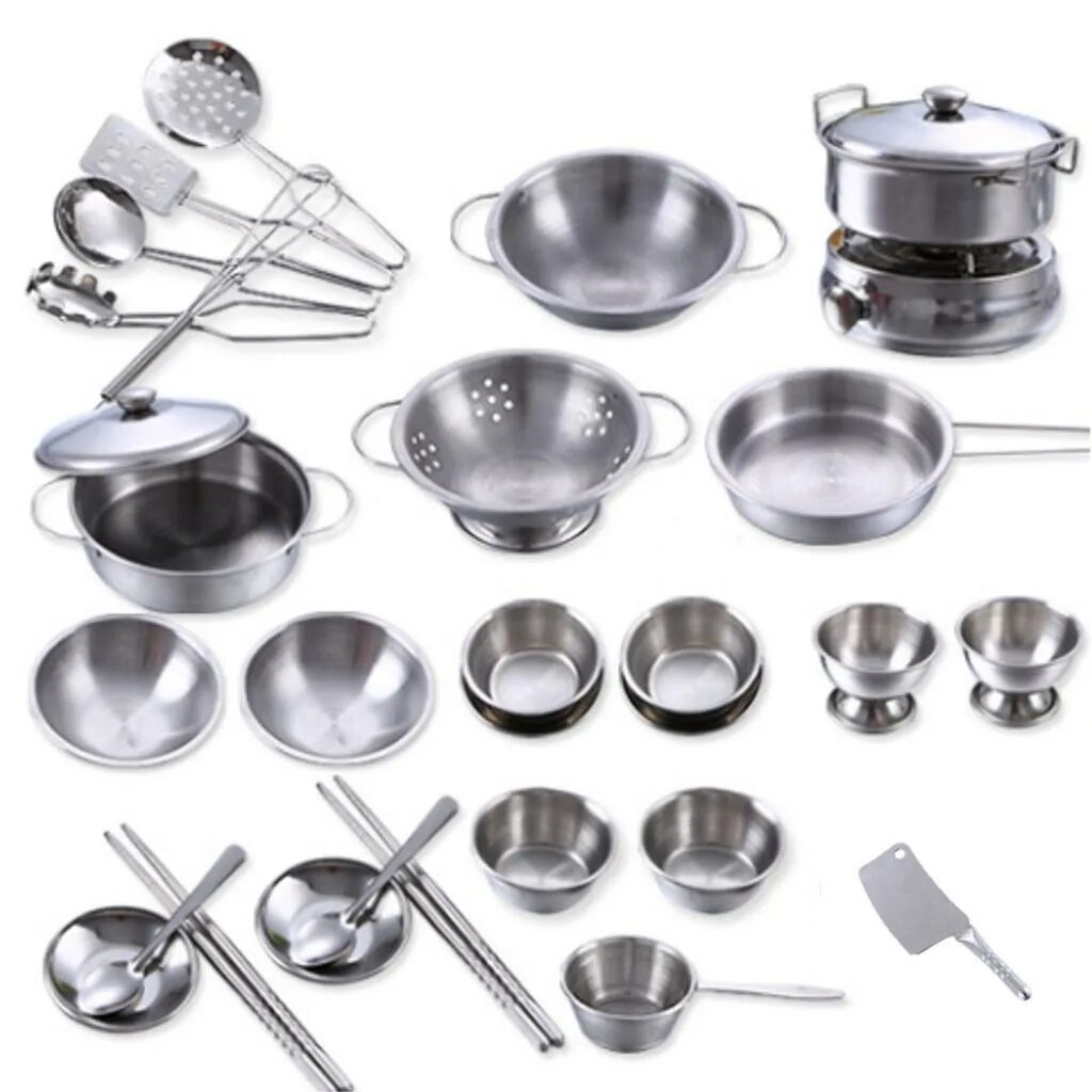 Кухонная посуда фото и названия Набор из 25 предметов, детский игровой домик, кухонные игрушки, посуда, кухонная