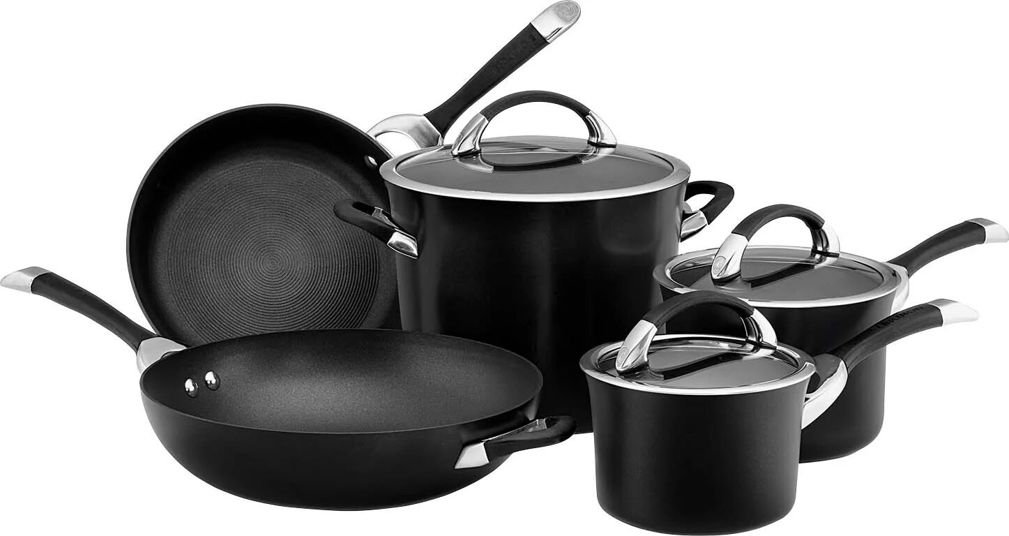 Кухонная посуда фото и названия Circulon Набор кастрюль "Symmetry" - купить с доставкой по выгодным ценам в инте