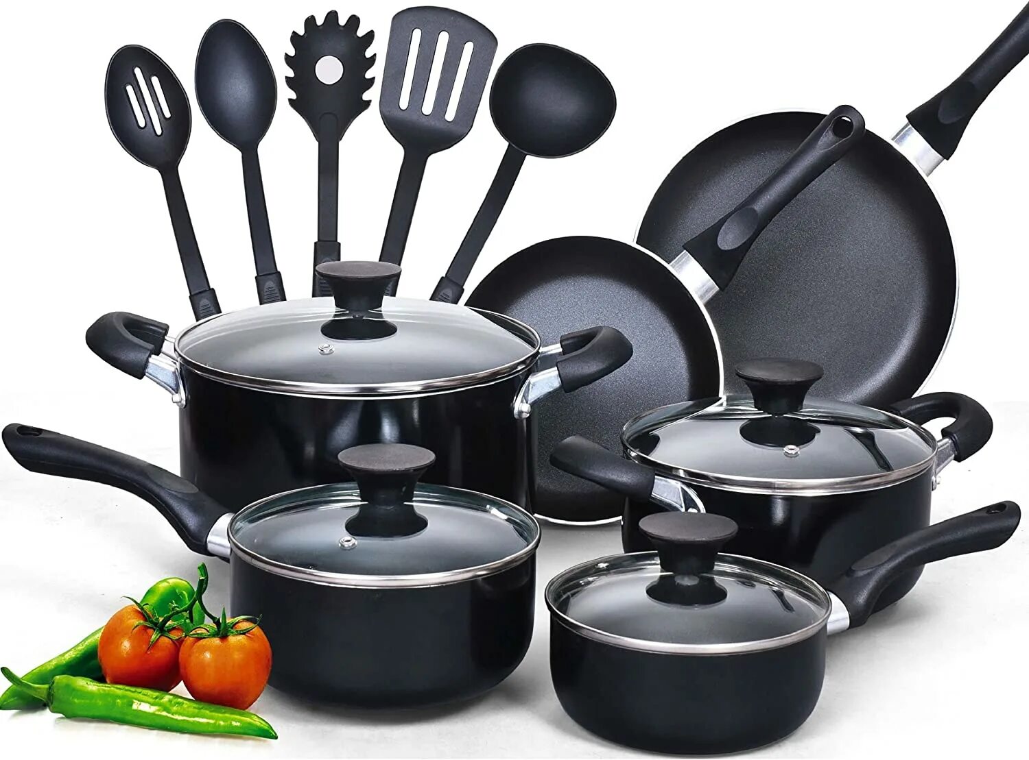 Кухонная посуда фото и названия FREE & FAST Shipping Cook N Home Pots and Pans Nonstick Kitchen Cookware Sets In