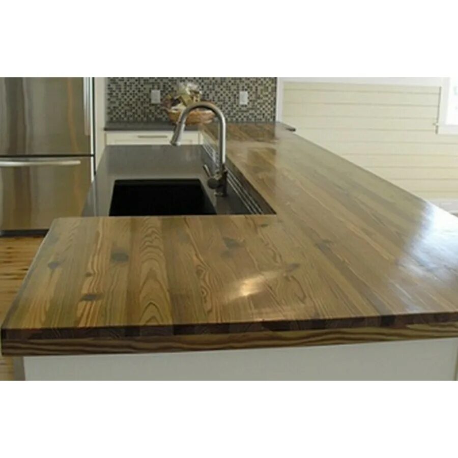 Кухонная столешница лиственница фото 40х1200х1500мм - Деревяшка