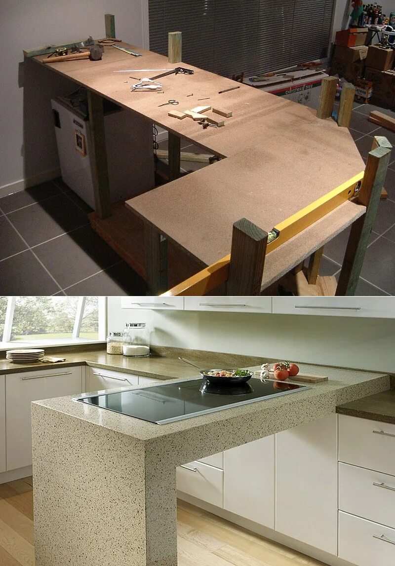 Кухонная столешница своими руками фото Как сделать барную стойку на кухню: из столешницы, своими руками, из чего сделат