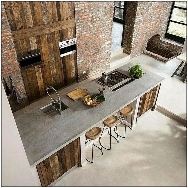 Кухонная столешница в стиле лофт 145 fall kitchen trends color, style and seasonal goodness 4 in 2020 Keuken idee