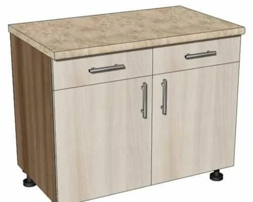 Кухонная тумба фото Тумба кухонная напольная со столешницей и выдвижными ящиками