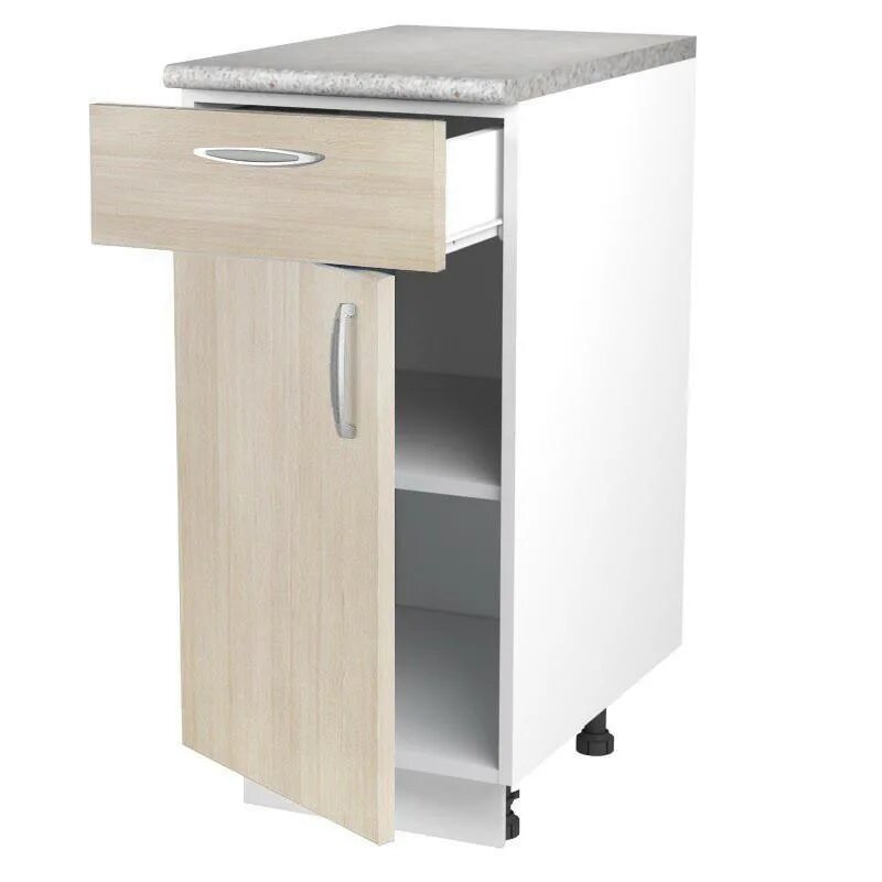 Кухонная тумба фото Шкаф напольный "Сосна Карелия" 40 см - купить в Алматы по цене 13260 тенге - инт