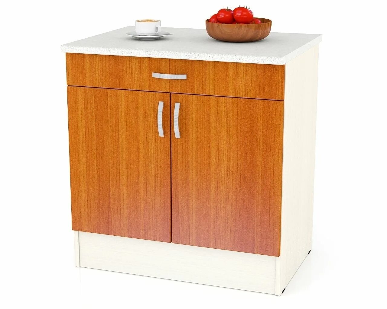 Кухонная тумба фото Стол Мери ШН1Я800 с 1 ящиком 80 см. (Вишня) арт. 1022289 в интернет магазине с д