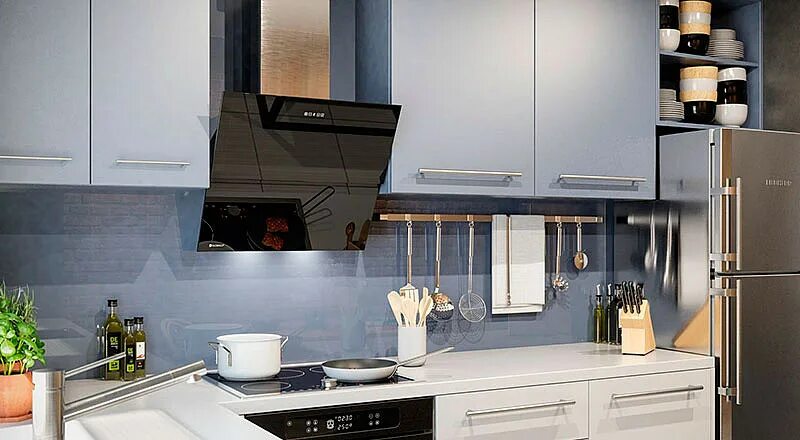 Кухонная вытяжка в интерьере кухни Избавьтесь от запахов и излишней влажности с помощью кухонных вытяжек