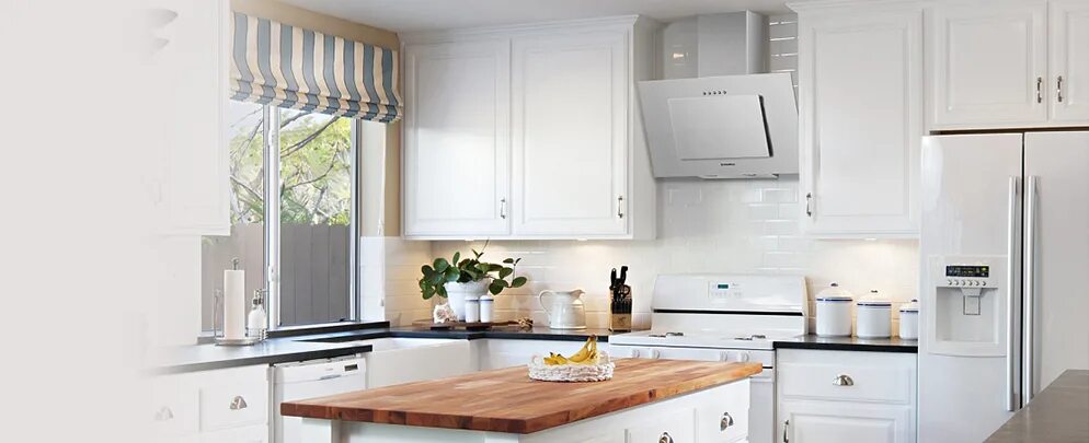 Кухонная вытяжка в интерьере кухни Вытяжки Maunfeld - цены официального дилера в Москве на сайте Hausdorf, сравните