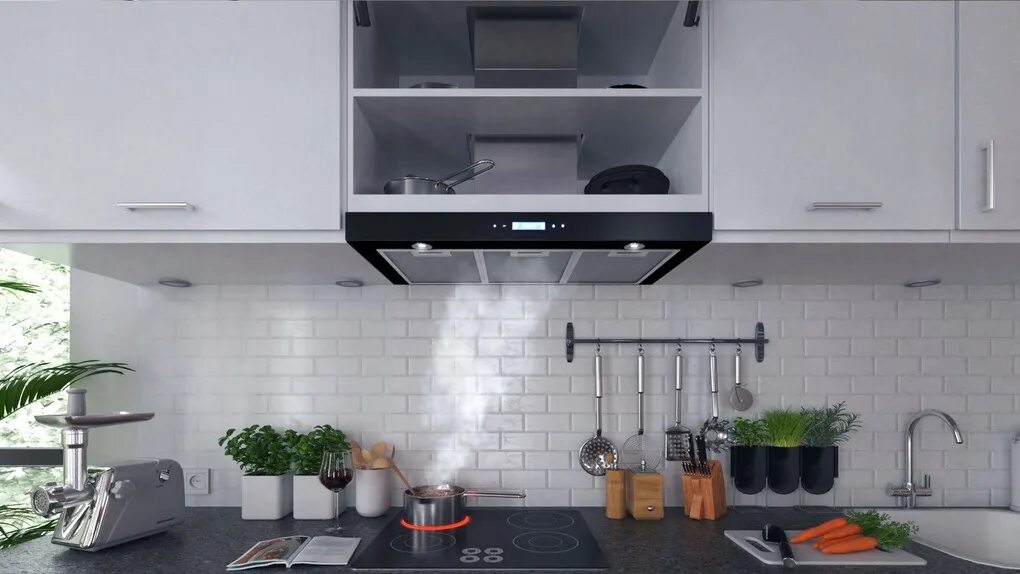 Кухонная вытяжка в интерьере кухни фото Вытяжка для кухни - все, что вам нужно знать о мощном устройстве для очистки воз