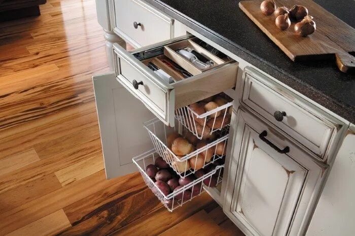 Кухонное наполнение шкафов фото Ящики кухонного гарнитура Vegetable drawer, Kitchen inspirations, Cool kitchens