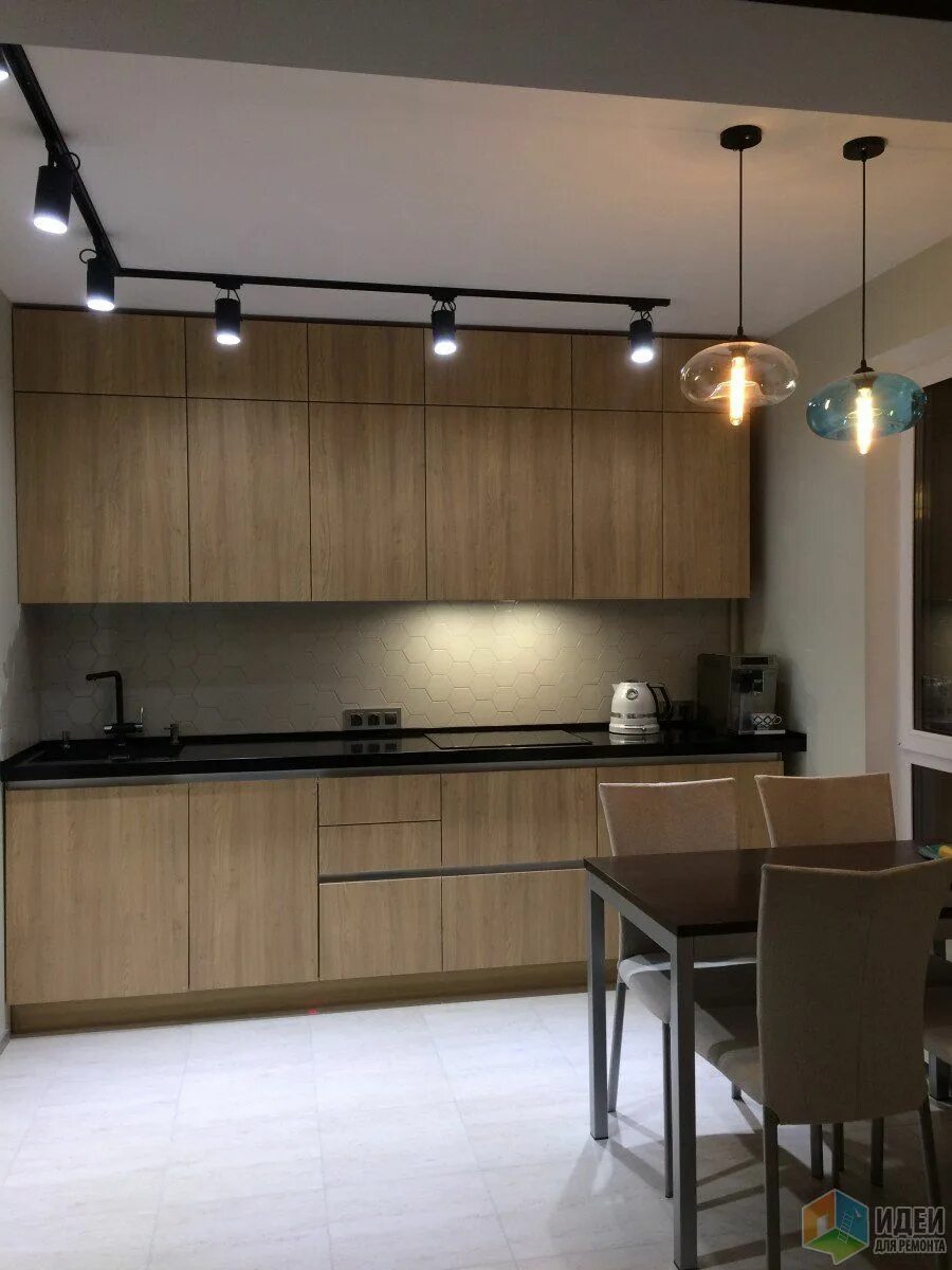 Кухонное освещение фото Назовем это современным стилем Кухонные смесители, Небольшие кухни, Столовая осв