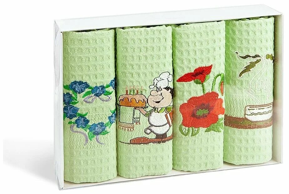 Кухонное полотенце фото Набор кухонных полотенец Soavita Набор кухонных полотенец "Soavita", цвет: светл