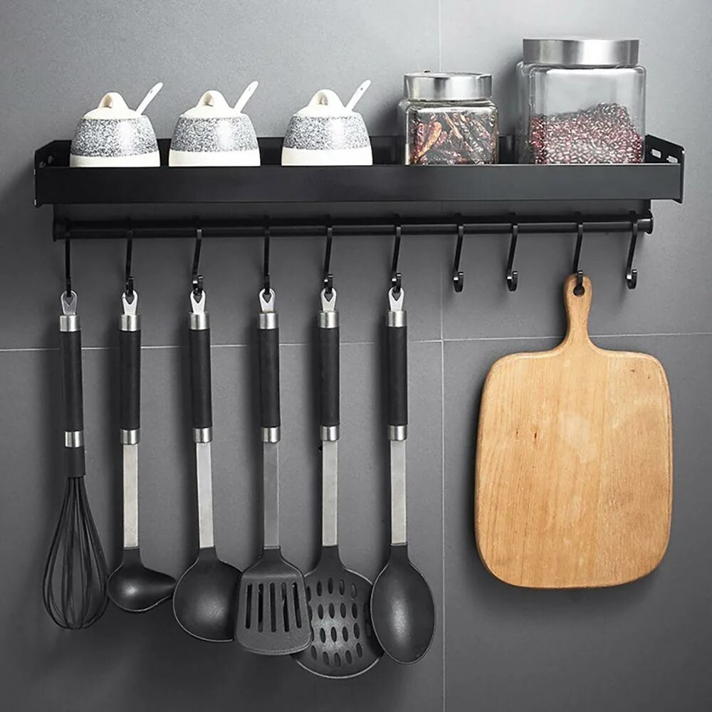 Кухонные аксессуары фото Купить Practical Kitchen Basket Hanging S Type Buckle Aluminum Curtain Hook Hang